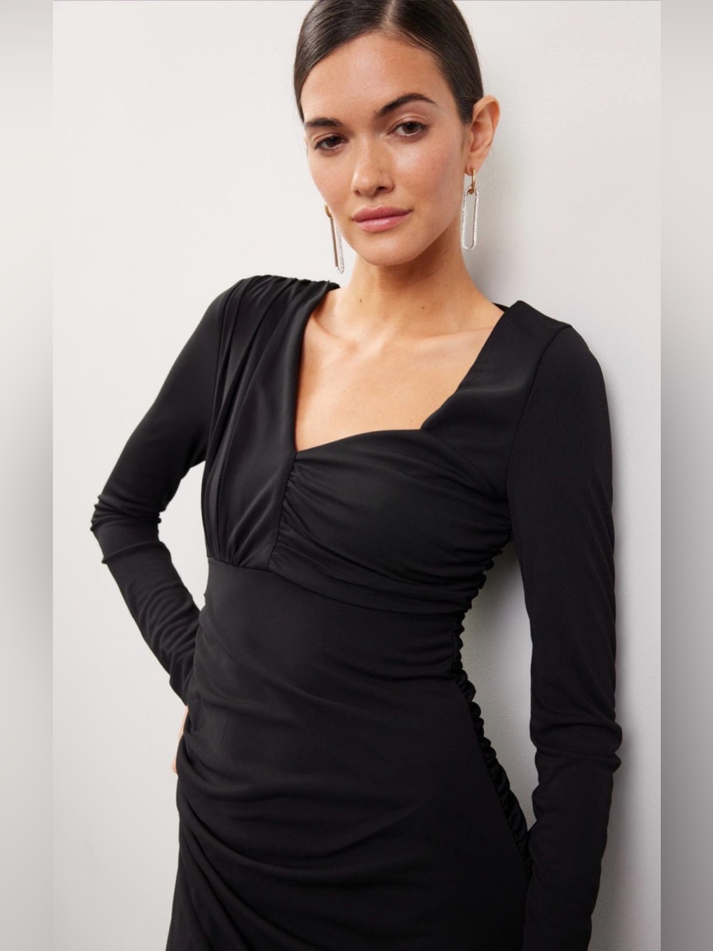 Zac Posen Asymmetrical Jersey Gown - Picture 9 of 13